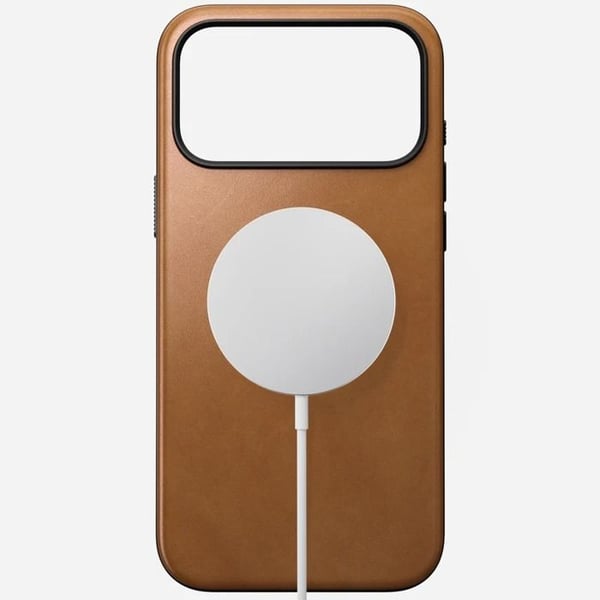 Coque - NOMAD - Modern Læder - iPhone 17 Pro Max - Lys Beige - Kompatibel med MagSafe