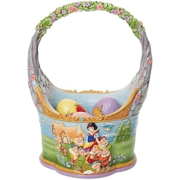 Figurin - ENESCO - Snövit och ägg - 21,8 cm - Stenharpest - Målad för hand
