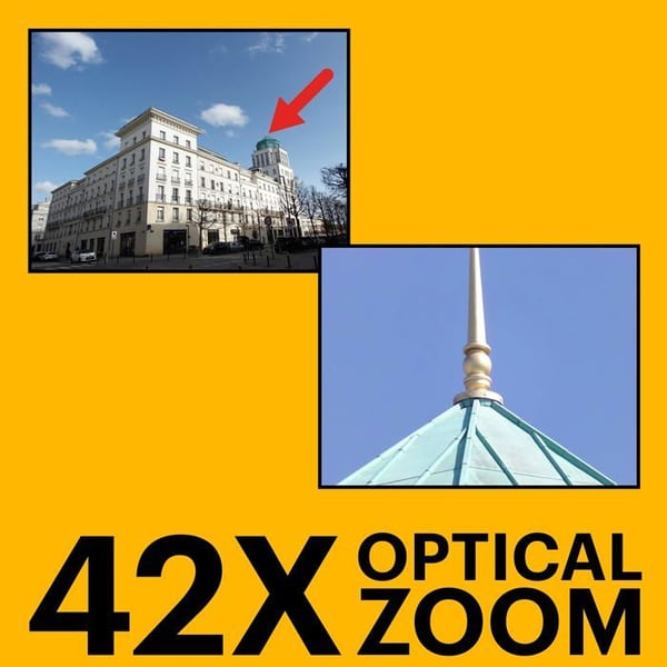 Kodak PIXPRO Astro Zoom AZ422 20,0 MP 720 p - 30 fps 42x optisk zoom svart kompakt digitalkamera- USED