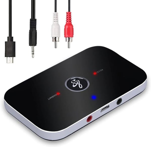 Bluetooth-adapter - Ozvavzk - 5.0 - 2-i-1 Sender/modtager - Trådløs lyd - 10 timers batterilevetid