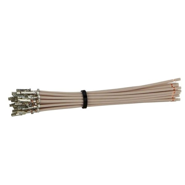 Borne Molex Mini Fit(f) med 10 cm vit kabel