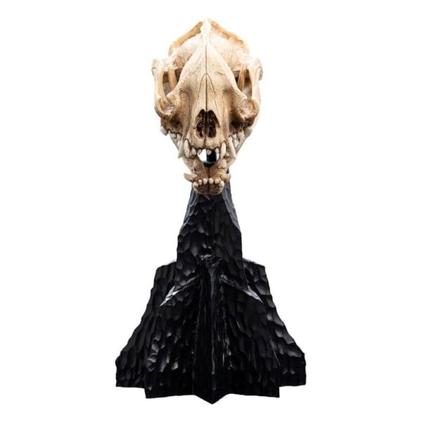 Statuett - WETA WORKSHOP - Skalle av en Warg - 20 cm - Resin - Svart