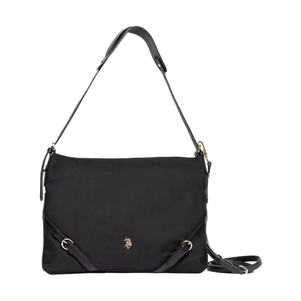 US Polo Assn Houston Horisontell Hobo-väska - Svart - Svart