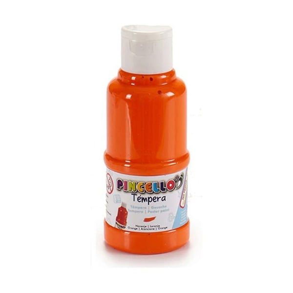 Gouache - Pensel - Orange - 120 ml - 4,5x4,5x11,5 cm - Vätska - Flerfärgad - För plast