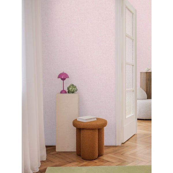 A.S. Creation non-woven tapet 10.05 x 0.53 m Livingwalls enfärgad tapet rosa 791094 Uni CosmoLiving av Cosmopolitan