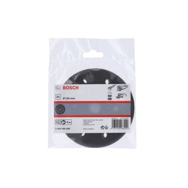 Slipande pad - BOSCH - 2608000689 - Diameter 125mm - Pack om 2 - Perforerad