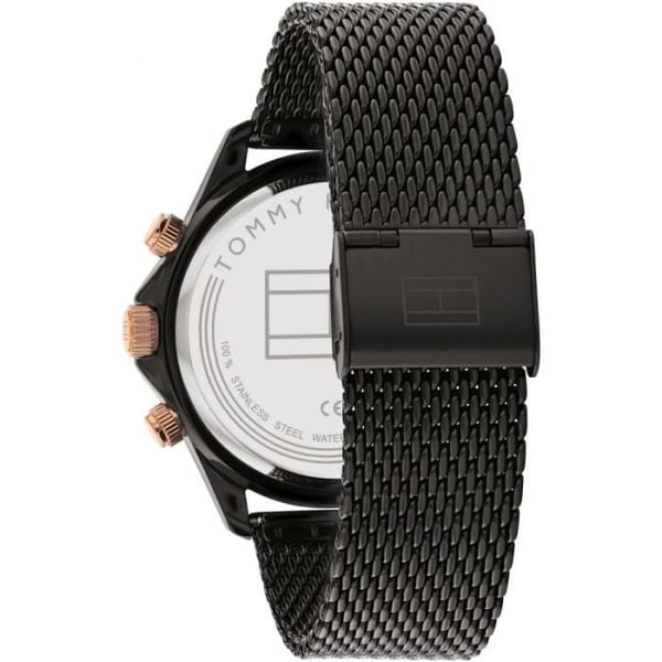 Klocka - Tommy Hilfiger - Miles - Chronograf - Svart Stål - Vattentålighet 5ATM