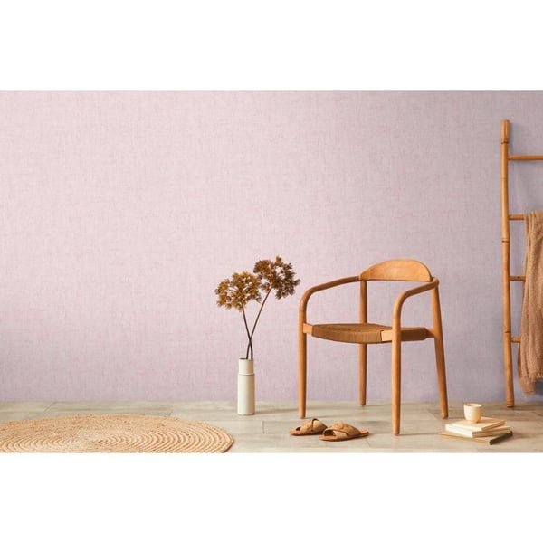 A.S. Creation non-woven tapet 10.05 x 0.53 m Livingwalls enfärgad tapet rosa 791094 Uni CosmoLiving av Cosmopolitan