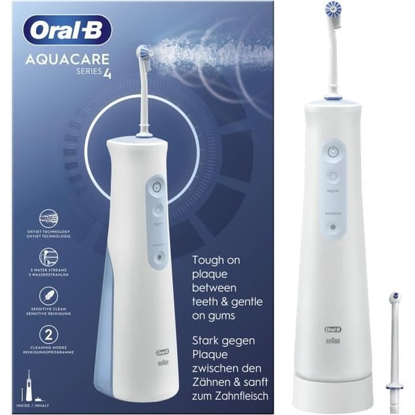 Oral B Elektrisk tandbørste Dental Jet Oral B Aquacare 4 HVID