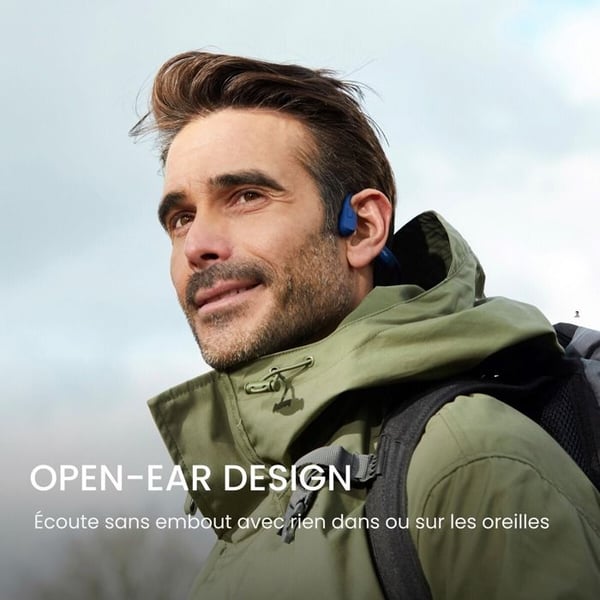 Hörlurar Shokz BENBONELED OPENRUN USB-C BLÅ