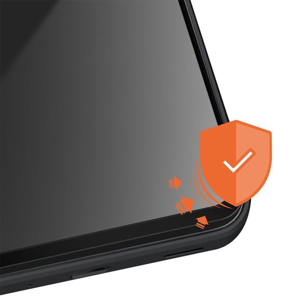Organiskt glas för Galaxy A16 / A17 / A26 Stöttålig Certifierad GRS Force Glass Svart transparent