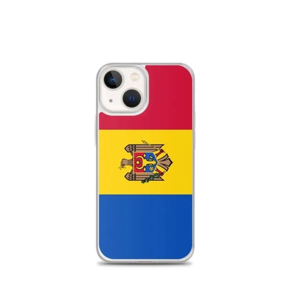Mobilskal – Armeniens flagga – Kompatibel med iPhone 13 mini – Mjuk etui – Slitstark och stöttålig - Silikon - Pixelforma