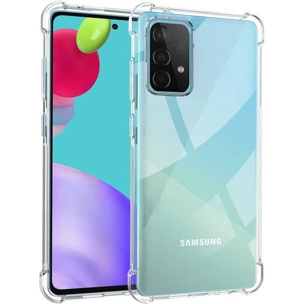 Fodral till Samsung A52 4G / A52 5G / A52s 5G - Stötsäker mjuk transparent silikon - Phonillico®