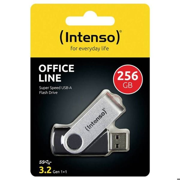 Intenso 3.2 Gen1 Office Line USB-minne 256 GB svart 3543492