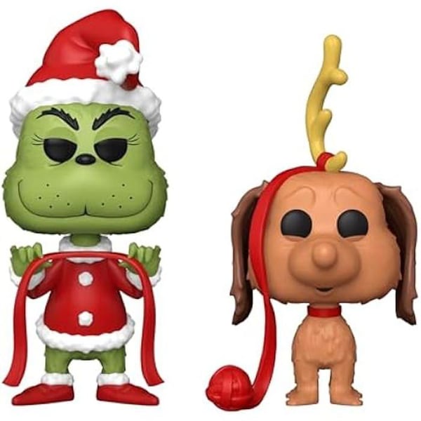Figurine - Funko Pop! - The Grinch med Max 2PK - Hållbar Vinyl - Perfekt Gåva - Samlarobjekt