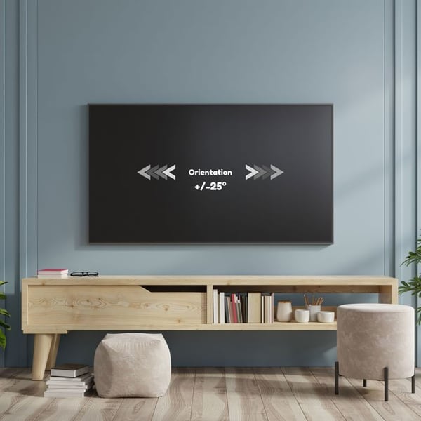 Meliconi - Väggmonterad TV-stöd justerbar och vridbar FTR 100 FLAT för TV från 14'' till 32'' - VESA 50/75/100 - Ultratunn