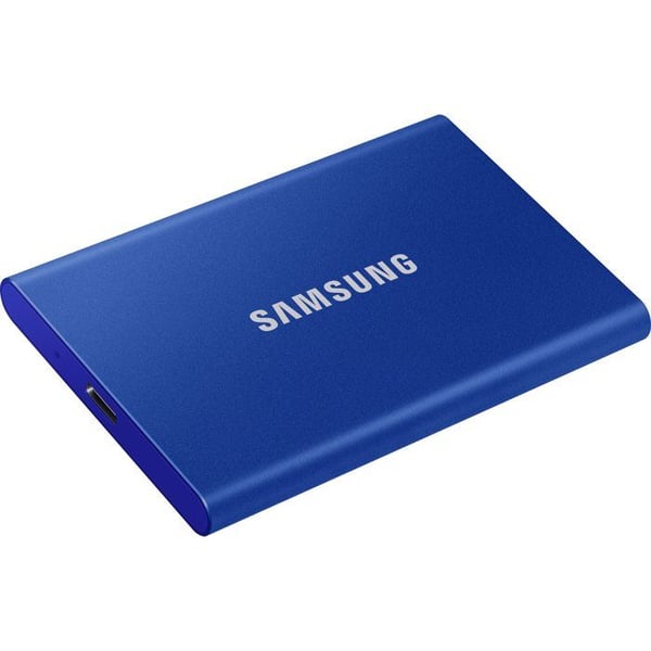 SAMSUNG - T7 Blå - Extern SSD - 1 To - USB 3.2 - Läshastighet upp till 1 050 Mo/s