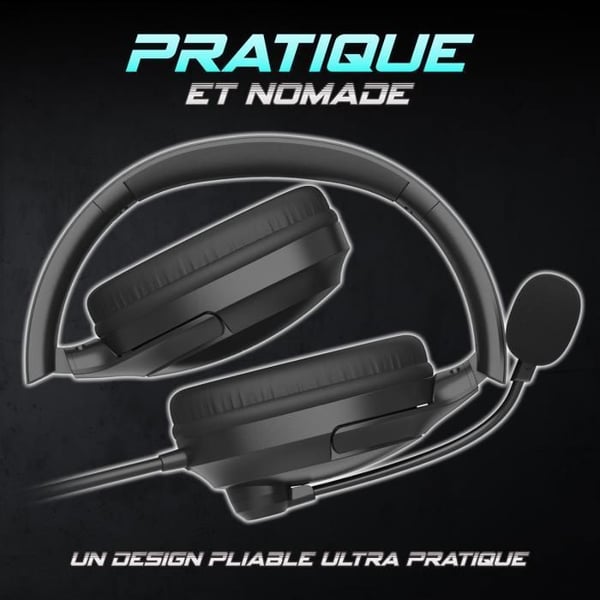 Spelheadset - SPIRIT OF GAMER - PRO H4 DARK - Trådad - Stereo 2.0 - Circumaural