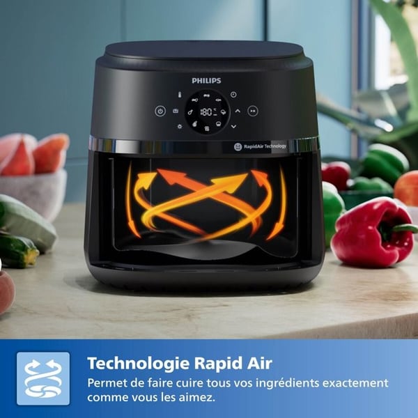 Friture uden olie - Philips - NA231/00 - 1700 watt - 6,2 liter - 13 madlavningsmetoder