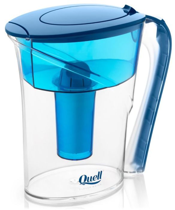 Filtreringskaraff - QUELL - Eiva - 1,6L - Blå - Ultra filtrering NASA