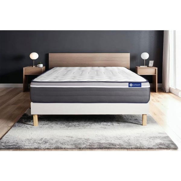Sängset Madrass Sängbotten 140x190 cm - Vit Sängbotten (i kit) - Actiflex Plus