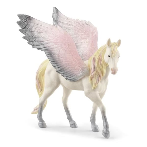 SCHLEICH bayala Pegasus statyett - Rosa och silver vingar - För barn från 5 år