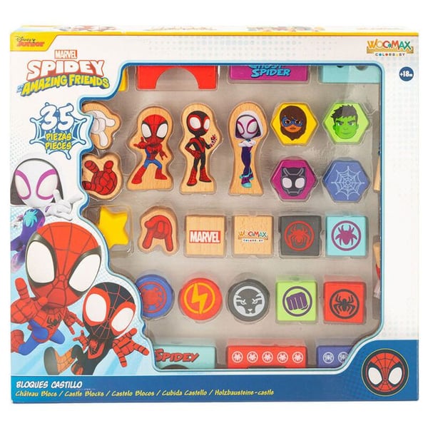 Träleksak - Woomax - Marvel Pidey - Flerfärgad - 3 år - Mixad