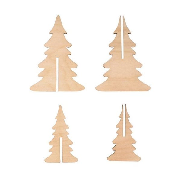 Infällningar - FSC - Granar - Natur - 9,2x14cm - 6,7x10cm - 4 stycken