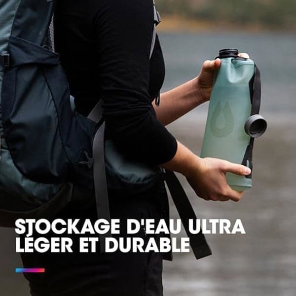 Fällbar vattentank - HYDRAPAK - Seeker - 2L, 3L, 4L eller 10L - BPA-fri - Lätt och hållbar