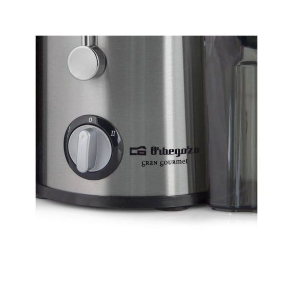 Orbegozo LI 5060 - Grönsaks- och fruktmixer, rostfritt stål, 65 mm bred mun, anti-droppsystem, 600 W, svart