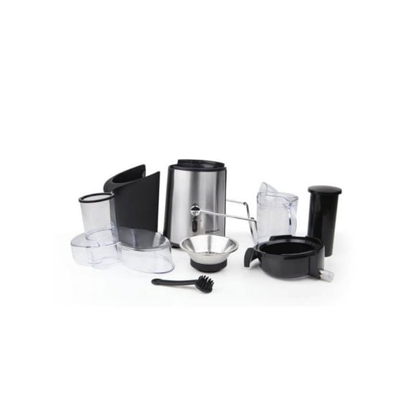 Orbegozo LI 5060 - Grönsaks- och fruktmixer, rostfritt stål, 65 mm bred mun, anti-droppsystem, 600 W, svart