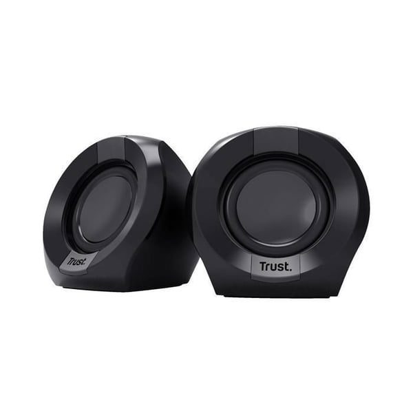 Kompakt PC-högtalare 2.0 - Trust - 8W - USB - 3,5 mm AUX-uttag - Trådbunden volymkontroll