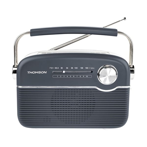 Bärbar radio - THOMSON - Vintage - DAB/DAB+/FM - Bluetooth 5.4 - Batteri 1300mAh solenergi