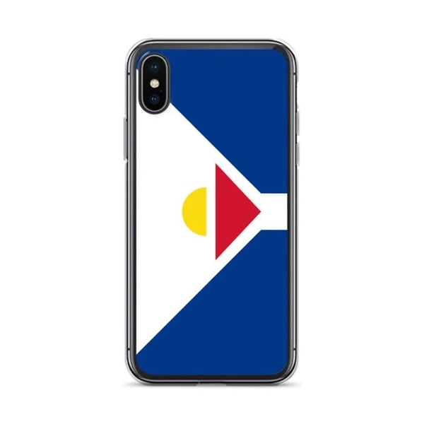 Telefonfodral - PIXELFORMA - iPhone X - Flagga Saint-Martin - Mjuk - Transparent