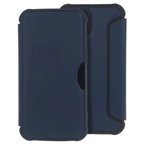 Folio-fodral - Smart Carbon - Apple iPhone 16 - TPU - Magnetisk stängning - Kortficka