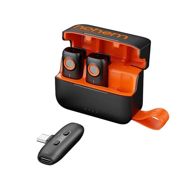 HOHEM Microfon MIC-01 2TX1RX med USB-C laddningsfodral