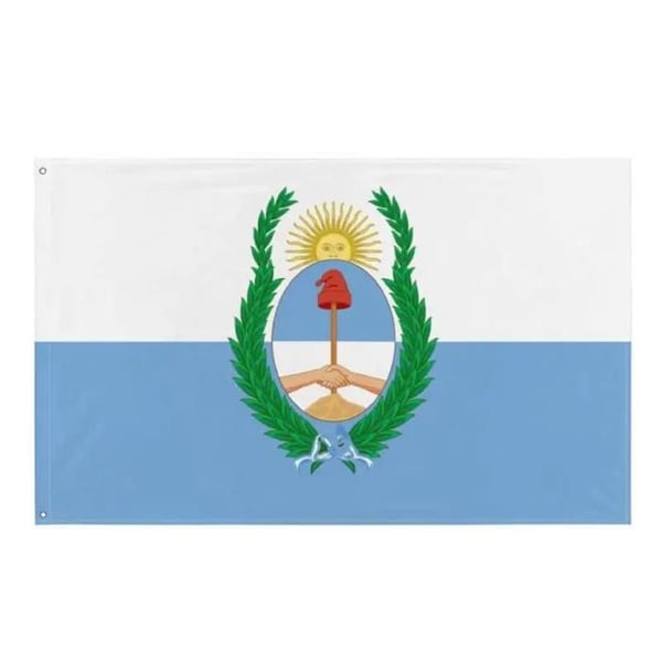 Mendoza-flagga – 120 x 180 cm – Hållbar Polyester – 2 Metallöglor – Inomhus / Utomhus – Pixelforma