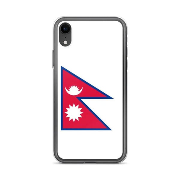 Mobilskal - PIXELFORMA - Nepals flagga - Kompatibel med iPhone XR - Flexibel - Stötresistent