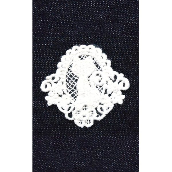 Ki-Sign - Termotransfer spets Katt 6x6,5 cm
