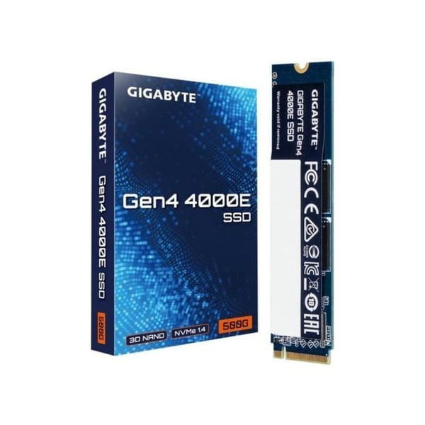 M.2 SSD-enhet - GIGABYTE - 4000E - 500 GB - PCIe 4.0 x4 - NVMe 1.4