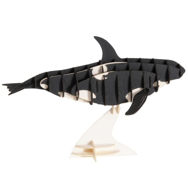 3D-pappermodell - FRIDOLIN - Späckhuggare - Laserskuren kartong - 14 x 9,5 x 6 cm - Från 8 år