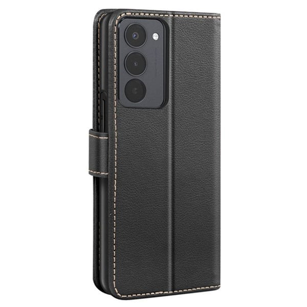 Plånboksfodral - AVIZAR - Redmi 15 5G - Syntetiskt läder Svart - RFID-blockering - Horisontellt stöd