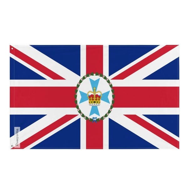 Queenslands guvernörs flagga – 128 x 192 cm – Polyester – Järnöglor – Motståndskraftig