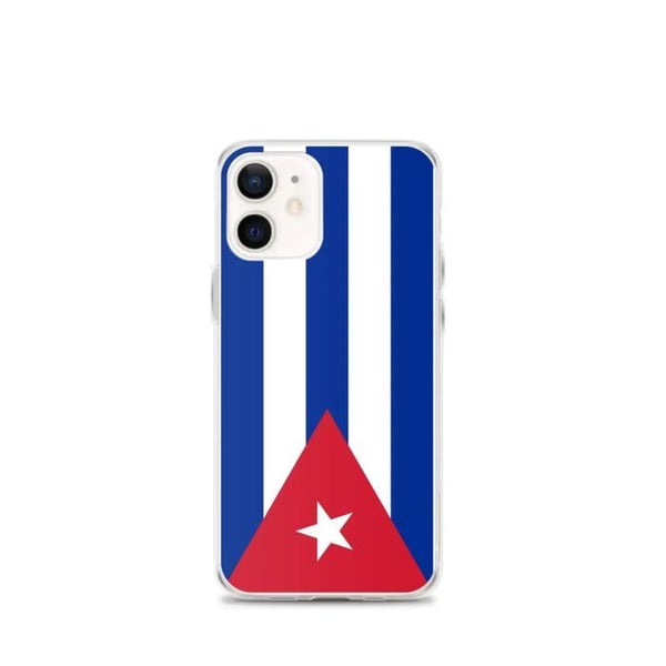 Mobilskal - PIXELFORMA - Kuba Flagga - Kompatibel med iPhone 12 mini - Mjuk - Stötsäker