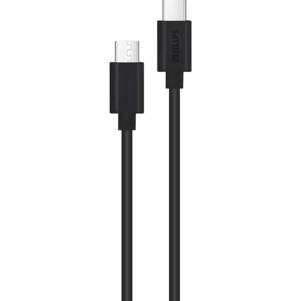 USB-C-kabel - PHILIPS - DLC3106C/00 - 2 meter - Synkronisering och laddning - Vit