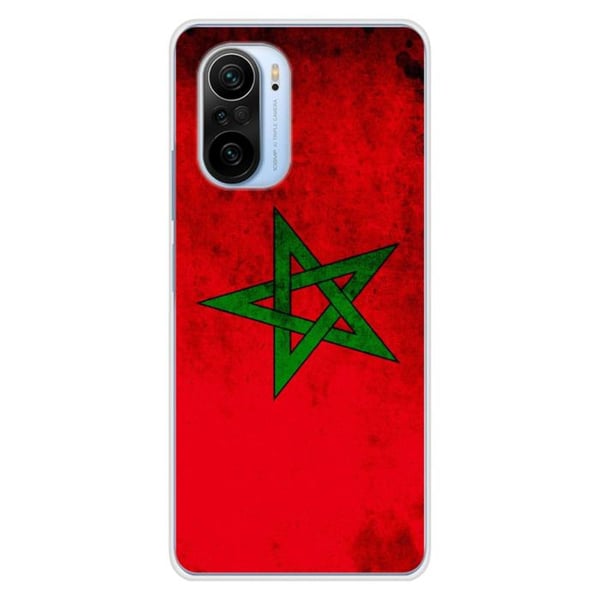 1001Coques - Silikonfodral kompatibelt med Xiaomi Mi 11 Pro - Marockansk flaggmotiv - Originaldesign tryckt i Frankrike