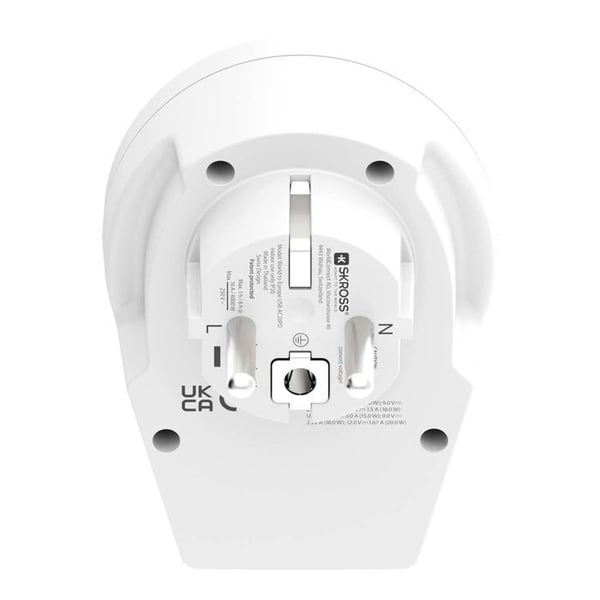Reseadapter World till EU + USB A + CPD 20W