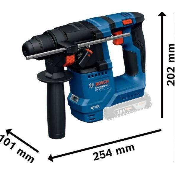 SDS-plus borehammer 18V GBH 18V-18 – Solo kasse - Bosch Pro