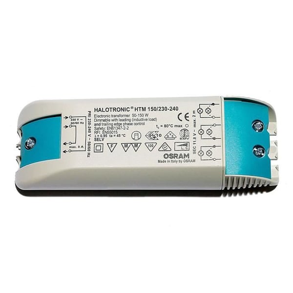 Transformator elektronisk - OSRAM - HTM150 - 230-240V - 11,4/11,5V - Fristående installation