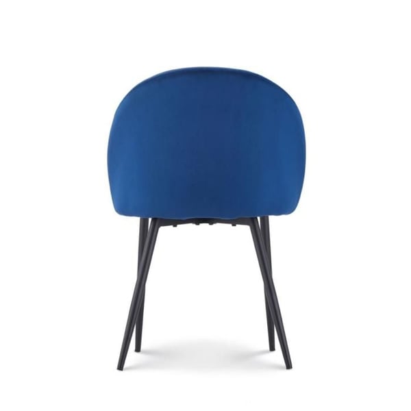 Chaise ISALYS i mörkblå sammet